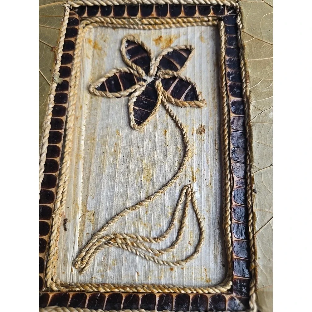 Boho Handmade Tree Bark Leaf Cover Blank Journal Scrapbook Photo‎ Twine Bound 9